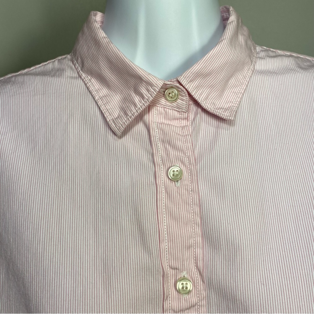 Haberdashery J. Crew 100% Cotton Pink Stripes Collar Button Up Shirts, S - Picture 4 of 8